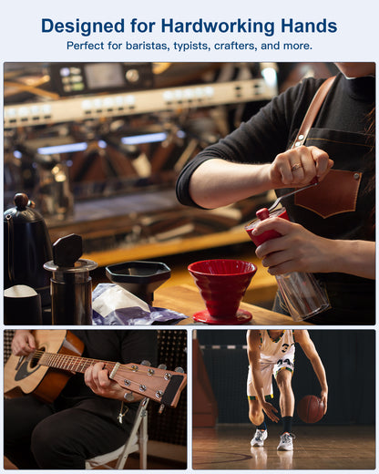 Hand Massager with Heat and Compression : Full-Hand and Wrist Coverage with Touchscreen & Palm Roller – Designed for Daily Comfort at Home, Office, or Travel – FSA HSA Eligible